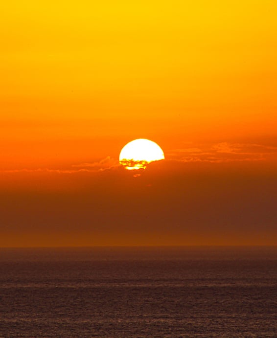 Orange Sky During Sun Rise